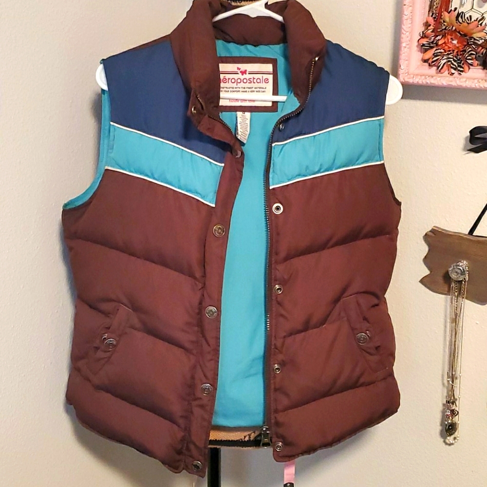 Aero retro down vest